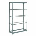 Global Industrial 5 Shelf, Boltless Shelving, Starter, 48inW x 24inD x 72inH, No Deck 255631